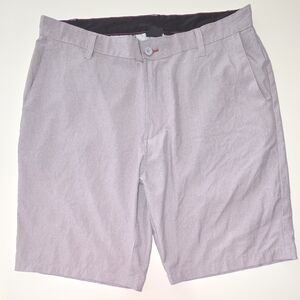 Burnside Shorts Flat Front Lightweight Mens Gray Size 36